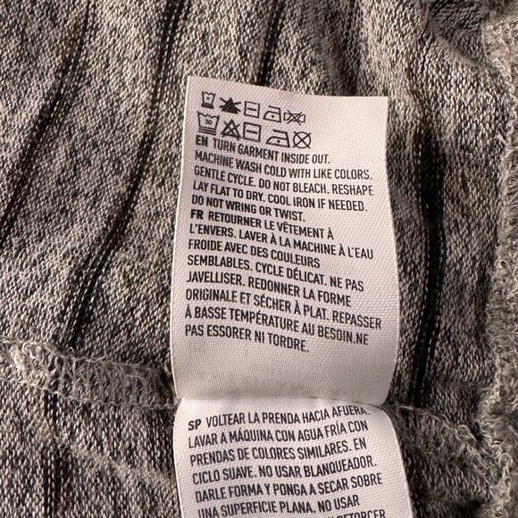 American Eagle Large Soft & Sexy Plush Top Striped Elastic Waist Long Sleeves - Picture 10 of 10